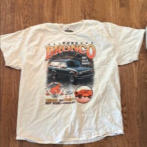 Ford Bronco Graphic Tee with Orange and Black Design